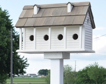 Birdhouse outdoor | Purple Martin birdhouse | Martin birdhouse | Amish handmade | Rustic birdhouse made in USA