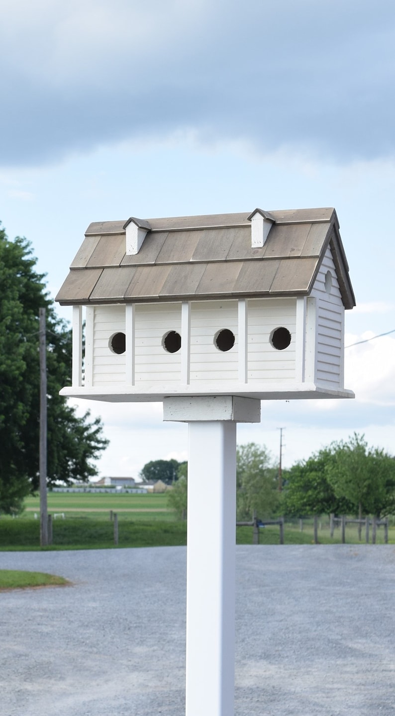 Birdhouse Outdoor Purple Martin Birdhouse Martin Birdhouse Etsy