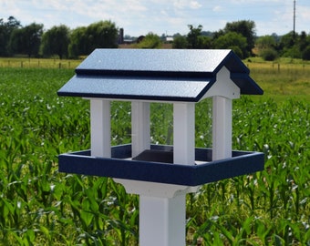 Poly bird feeder | Rectangular feeder | Made in USA | Amish handmade |Planter and post not included