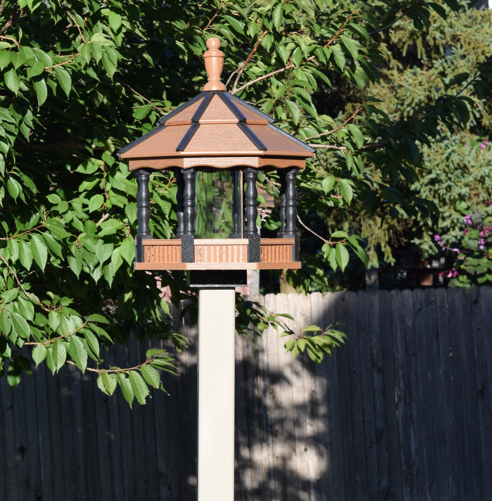 Large Poly Gazebo Bird Feeder Amish Handmade Bird Feeder Etsy