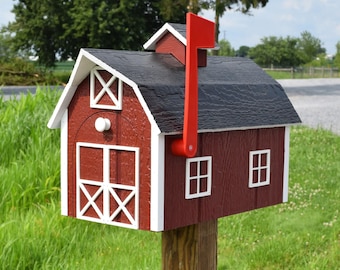 Barn mailbox | Made in USA | Amish Mailbox | Amish handmade | Handmade mailbox