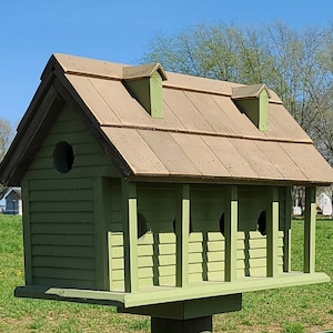Purple Martin birdhouse | repurposed wood birdhouse | Amish handmade | made in USA