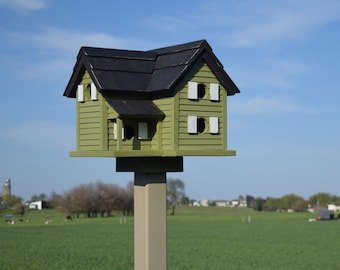 Martin Birdhouse| Cottage Birdhouse | Reclaimed Wood| Amish Handmade | Made in USA