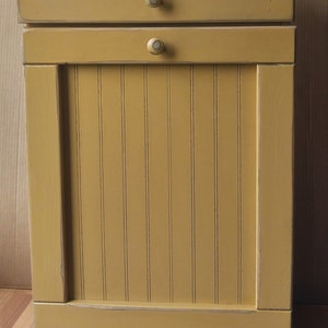 Trash Can | Trash cabinet | Rustic Trash Bin | Distressed edges | Not smooth | Amish handmade | Made in USA