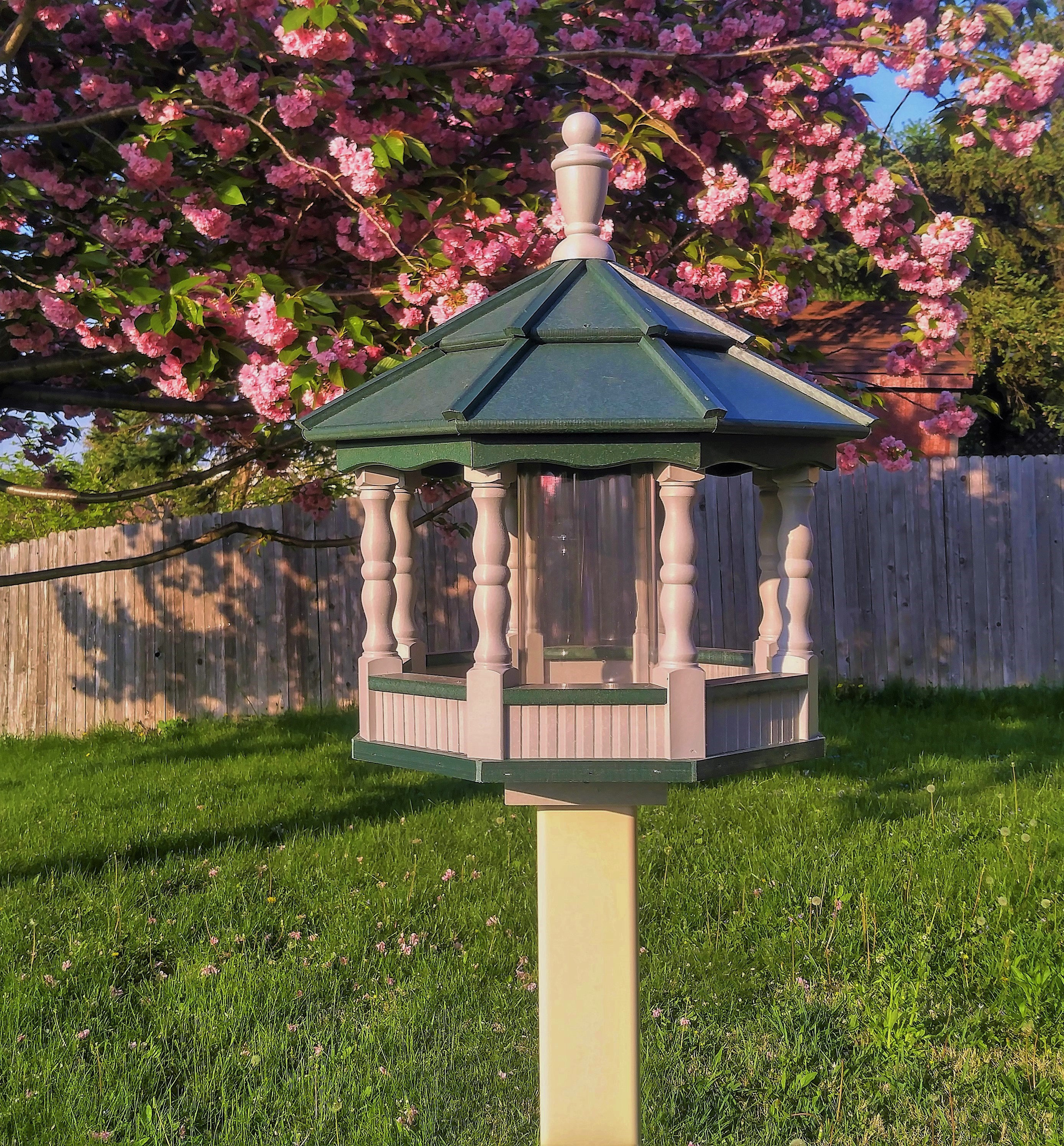 LARGE Poly Spindle Bird Feeder | Gazebo | Made in USA | Amish Handmade