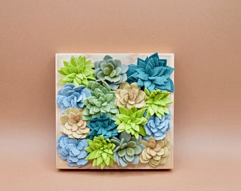 Small square succulent frame