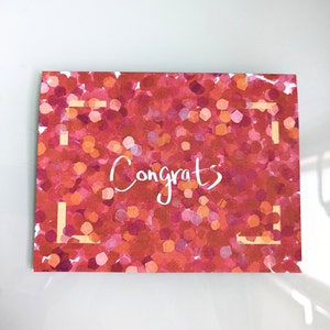 Carte de félicitations (pour mariages, fiançailles, bébé, remise des diplômes)