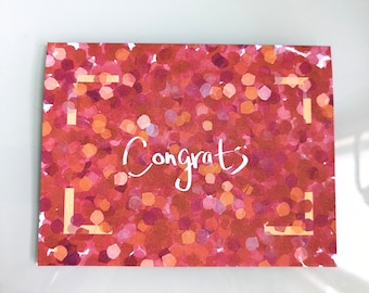 Congratulations Card (For weddings, Engagement, Baby, Graduation)