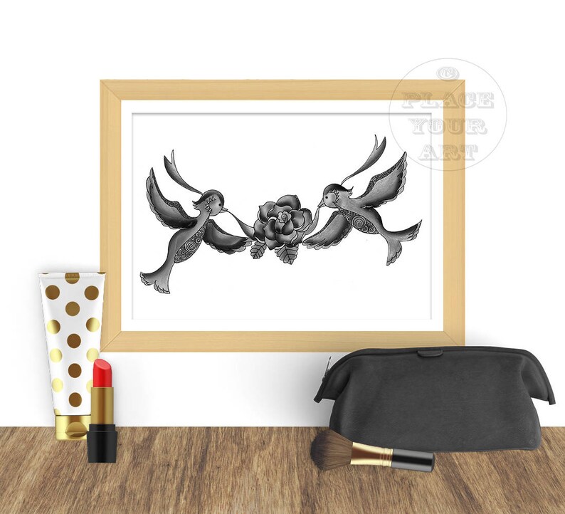 artist mockup frame photoshop smart object Bedroom art frame. Landscape mockup frame with make up fashion frame mock up