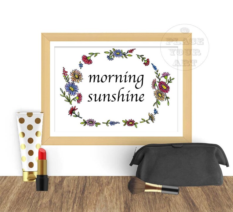 artist mockup frame photoshop smart object Bedroom art frame. Landscape mockup frame with make up fashion frame mock up