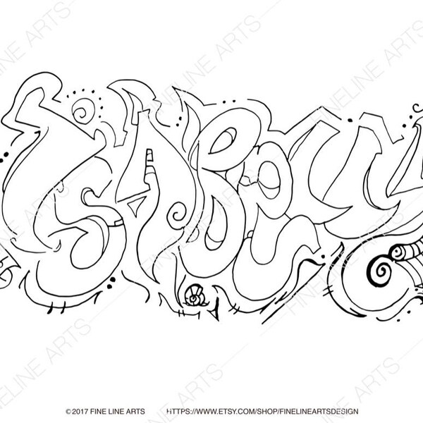 Isabella Coloring Pages - Etsy