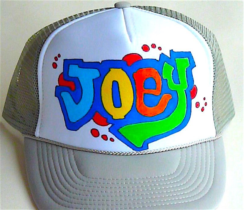 Joey Name Gifts Trucker Hats Caps Personalized Customized Hand Etsy