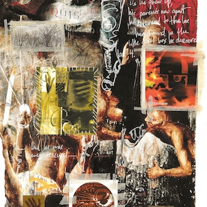 Never Grow Up art collage print