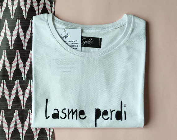 White shirt with silver writing sale