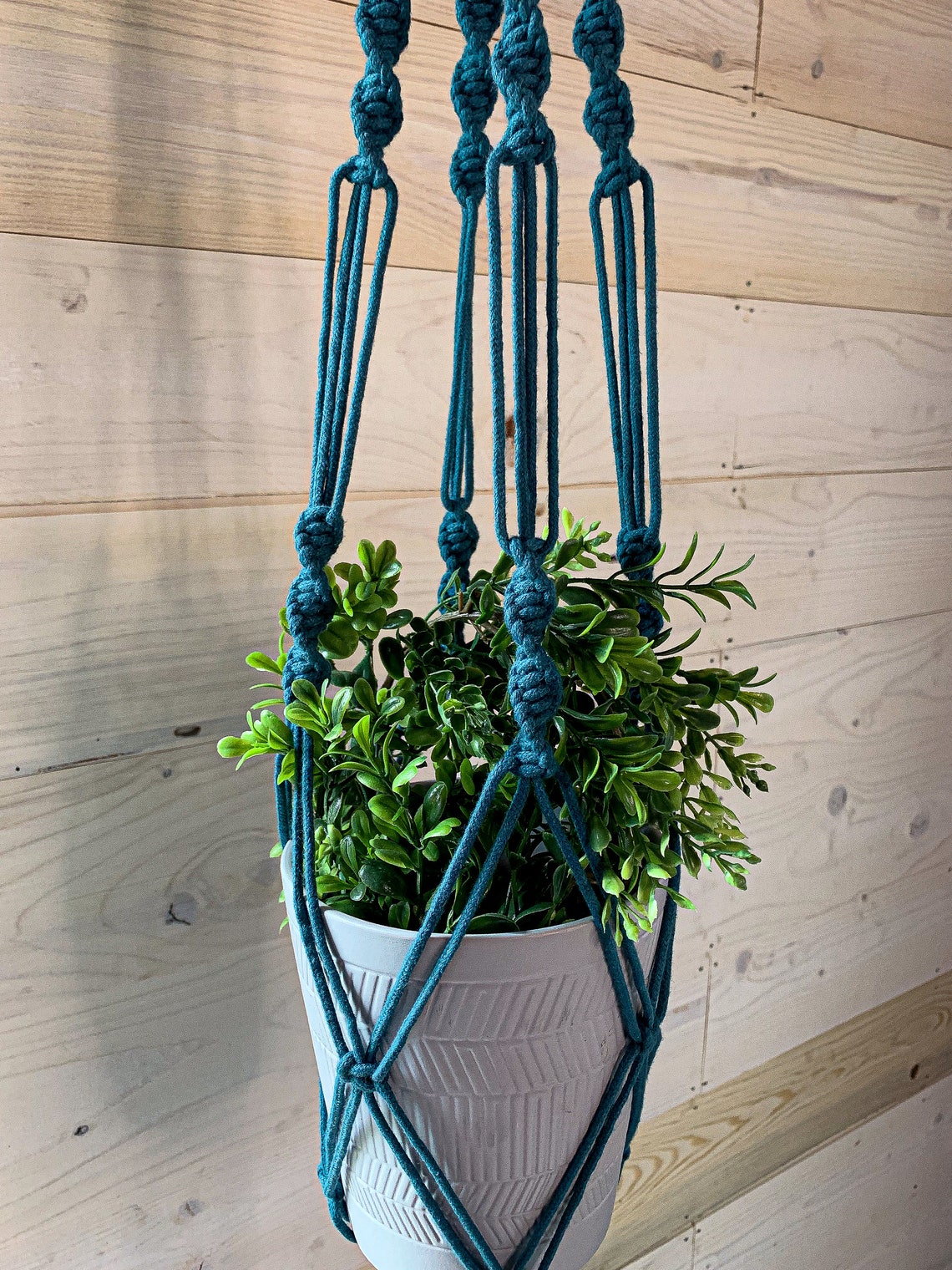 Triple Spiral Knot Macramé Plant Hanger Pattern: Beginner DIY (PDF ...