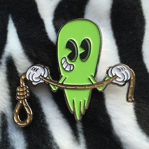 1930s Cartoon Noose Ghost Pin