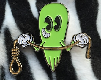 1930s Cartoon Noose Ghost Pin