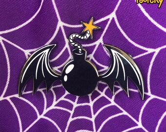 Acme Cartoon Fledermaus Bombe Emaille Pin