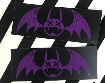 Confezione da 2! Spooky Cute Bat Vinyl Sticker