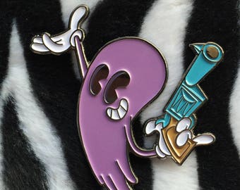 1930er Cartoon Pistole Ghost Pin