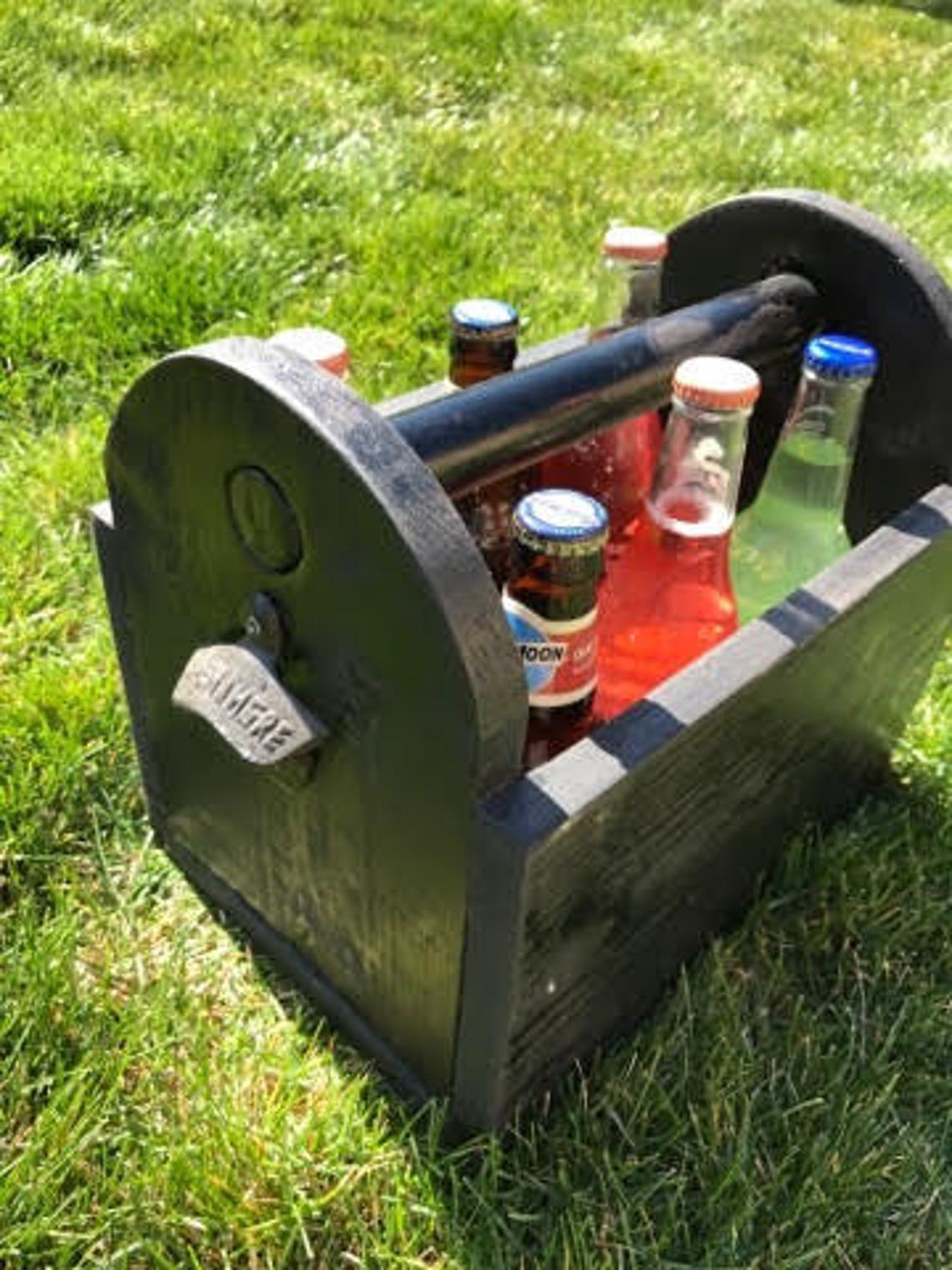 Drink Caddy with Bottle Opener Etsy