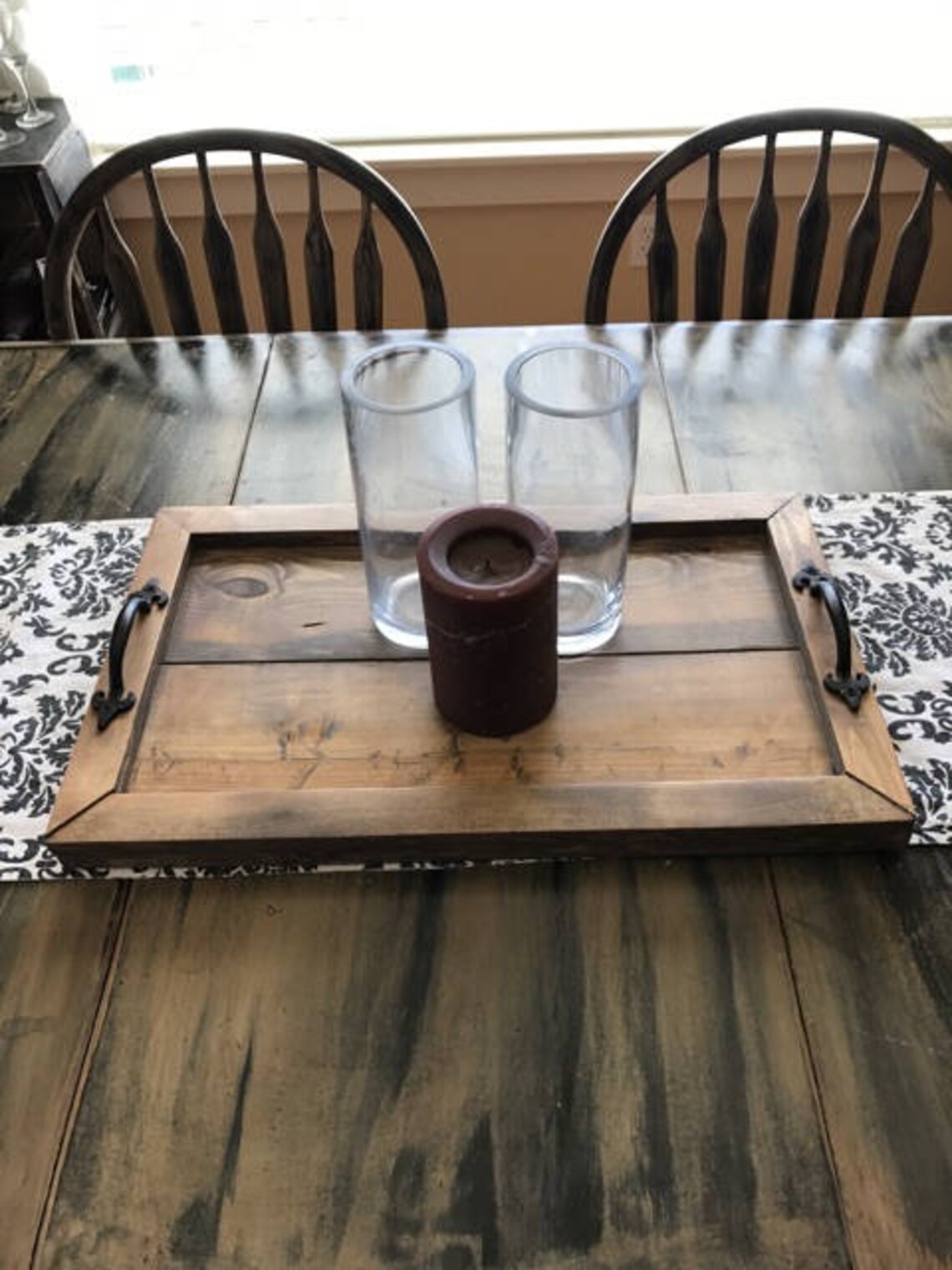 Rustic Serving Tray Etsy