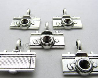 BULK 30 Camera charms tibet silver P203
