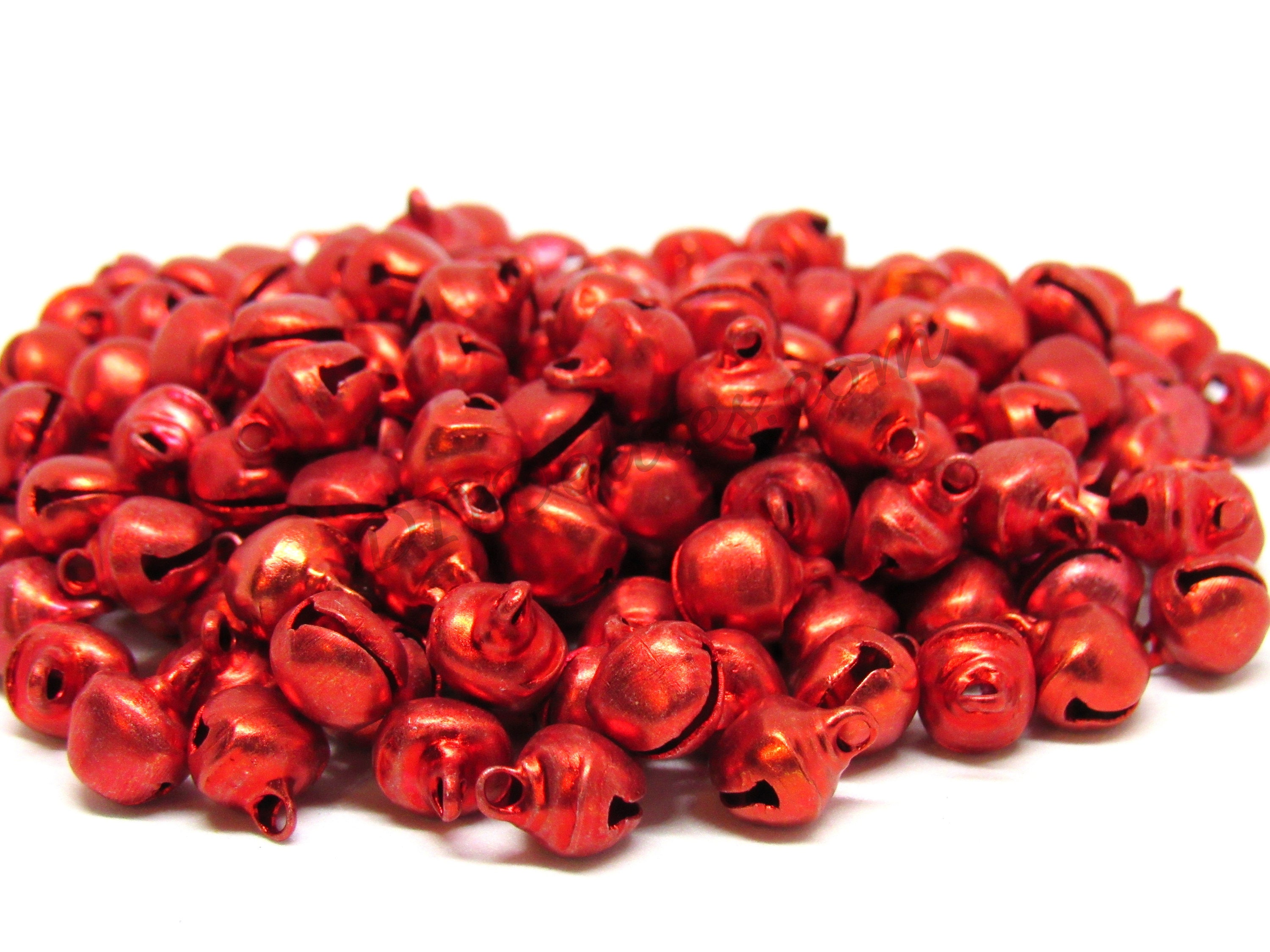 20//50 MULTI COLOURED 8MM BELLS # CRAFTS//JEWELLERY MAKING