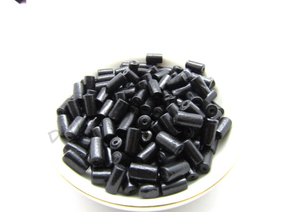 100 x wooden wood beads cylinder dark coffee mixed sizes loose spacer 2mm hole
