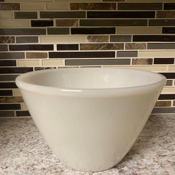 Fire King Oven Ware, Milkglass, White Splash Proof Bowl