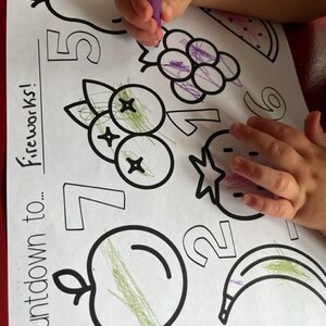 Animal Countdown Coloring Sheets - Etsy