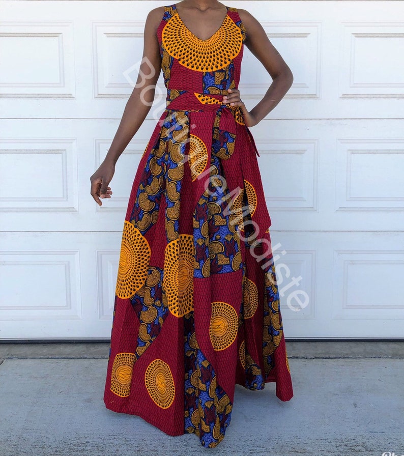 African Print Dress/ African Clothing for Women/ African Maxi - Etsy
