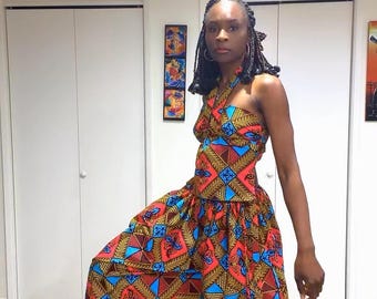 Ankara tie waist pants, African print pants, ballon pants, harem pants