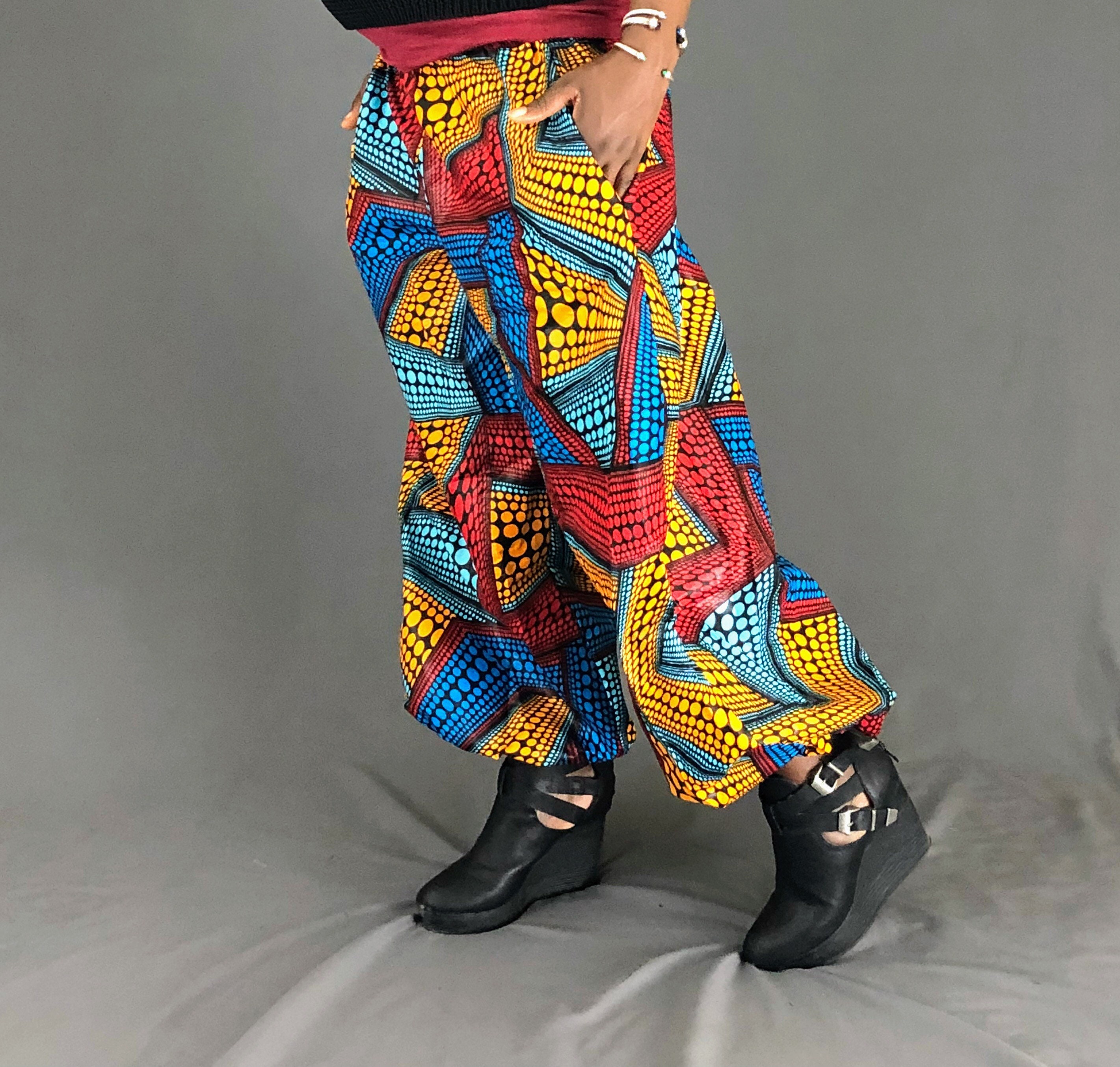 African Print Pants/handmade African Clothing for - Etsy