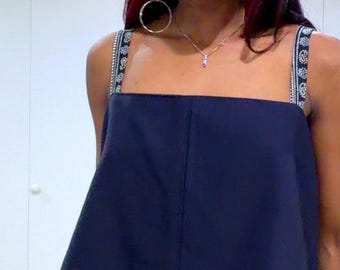 Small /medium / largeOpen back top, sexy open back top, women’s blouse , chick outfit , date night too