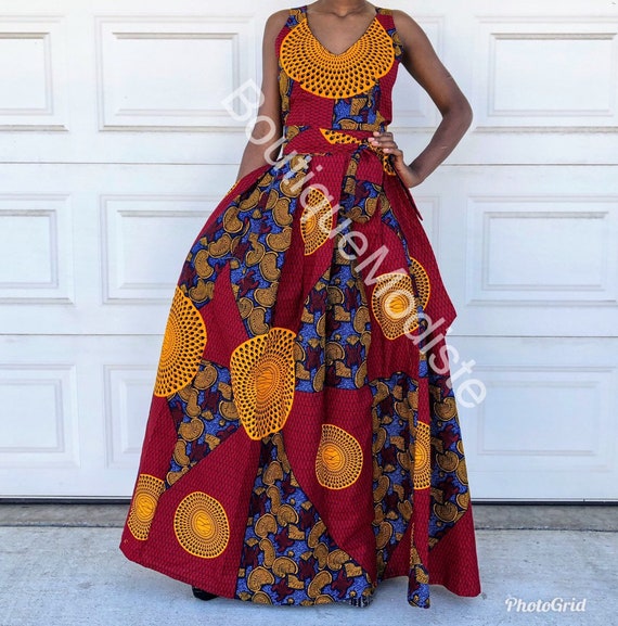 African Print Dress African Clothing for Women African Maxi