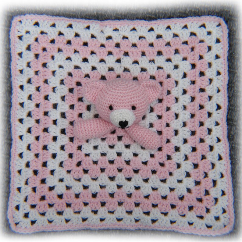 Teddy Bear Comforter/lovey Crochet Pattern Etsy UK