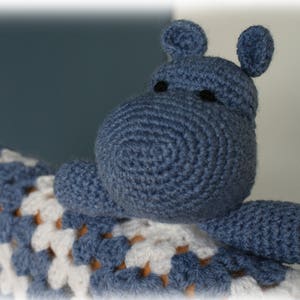 Hippo Comforter/Lovey Crochet Pattern