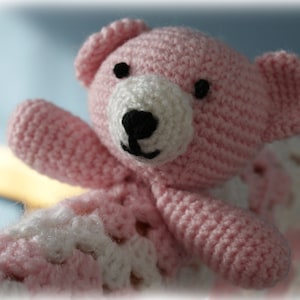 Teddy Bear Comforter/Lovey Crochet Pattern