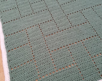 Weave Block Blanket Crochet Pattern