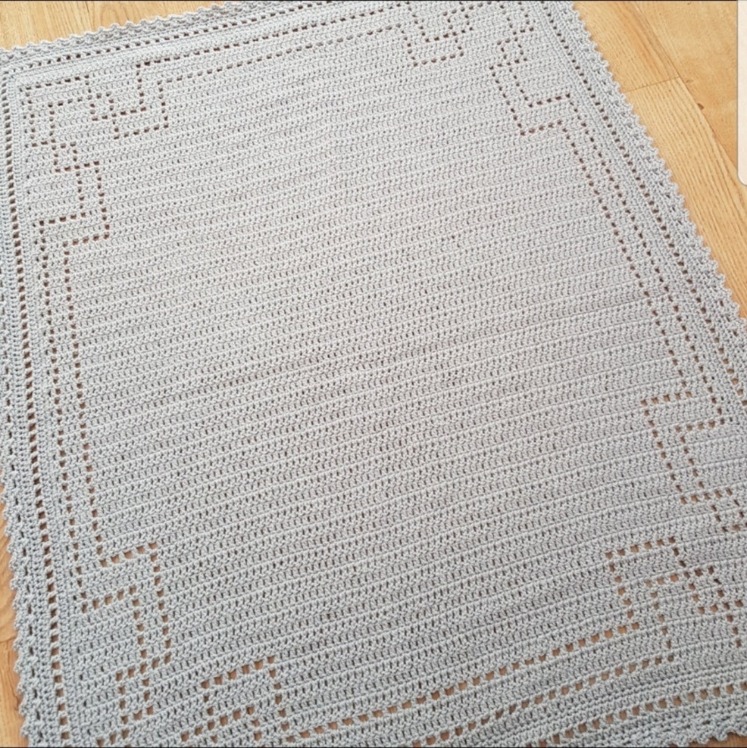 Basic Border Blanket Crochet Pattern Etsy