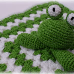 Frog Comforter/Lovey Crochet Pattern image 1