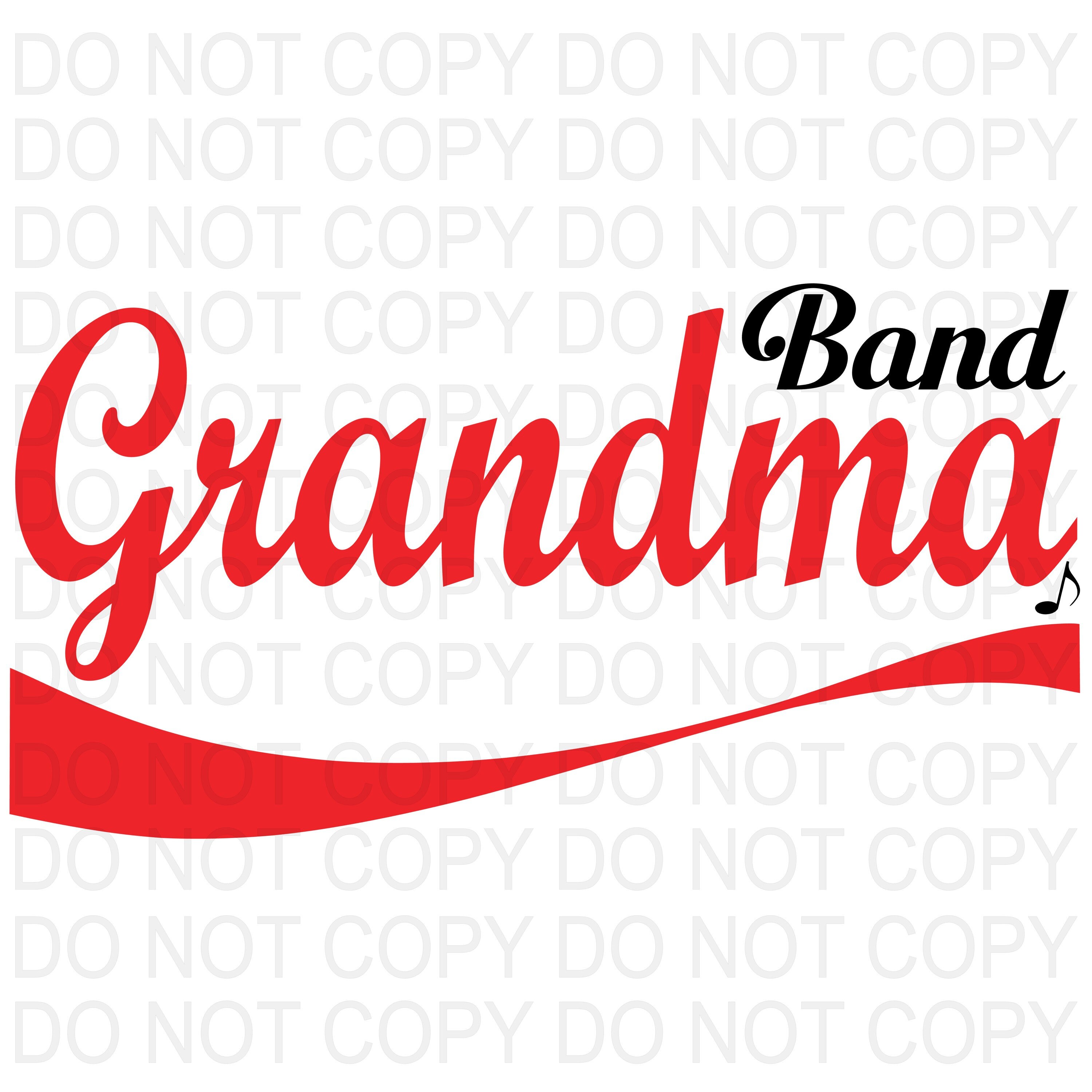 Band Grandma SVG PNG Digital Download Band Grandma for Cricut Etsy Canada