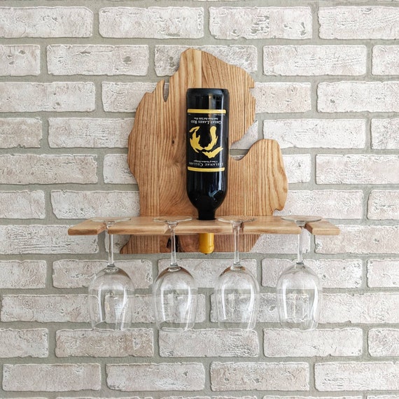 Michigan Wine Rack Etsy