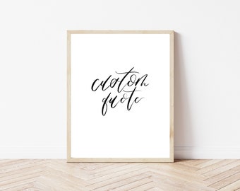 Impresión de cartas a mano personalizada - cita personalizada - cita manuscrita - letras de la canción manuscrita - regalo personalizado - regalo de aniversario - decoración de la habitación personalizada