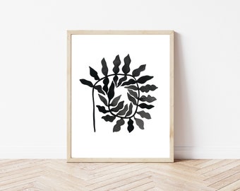 Acuarela Arte Botánico - Impresión de Arte Botánico - 8x10 Arte Impresión - Arte Botánico Moderno - Acuarela Arte Impresión - Arte Vegetal - Decoración de Oficina
