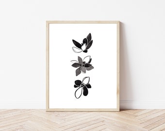 Impresión suculenta simple - 8x10 acuarela - decoración de cactus - arte de pared minimalista - arte arte arte arte blanco y negro arte - arte suculento - impresión de arte suculento