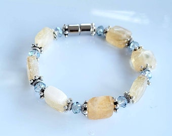 Citrine magnetic bracelet