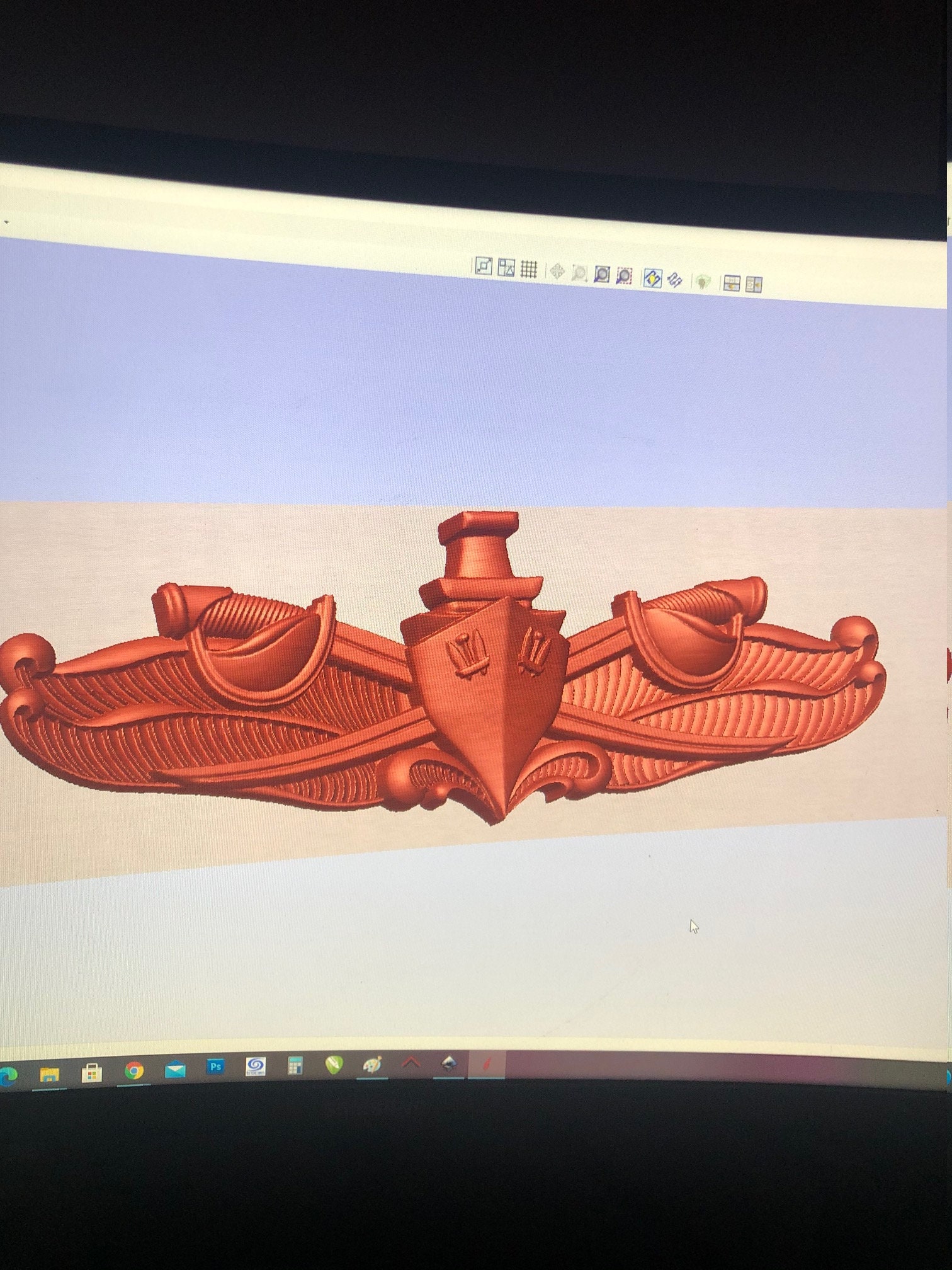 3D Navy Enlisted Surface Warfare Pin SW Datei ideal zum Etsy