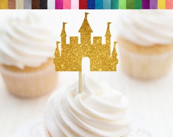 Princess Castle eßbar Cake Image-Cloth Party Decoration Cupcake Unicorn Cupcake